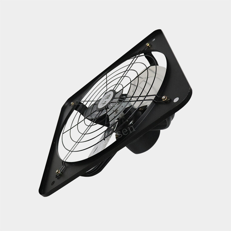 10-tolline võimas tööstusliku ventilatsiooni väljatõmbeseade, metallist aksiaalne väljatõmbeventilatsioon, köögi-magamistoa ventilaator