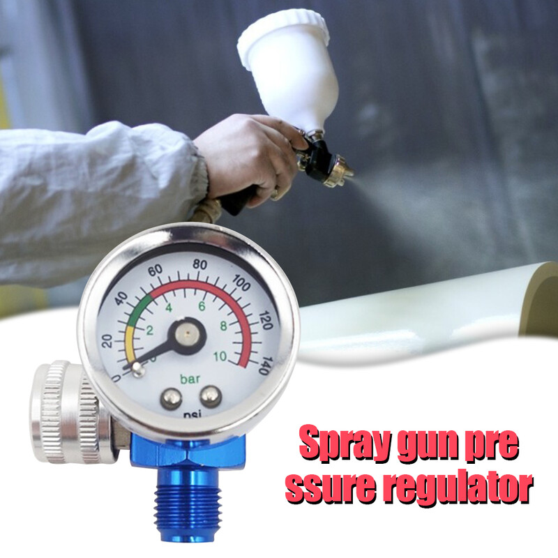 G1/4-tolline pihustuspüstoli reguleerimine õhurõhu regulaatori mõõtur autode remonditööstus, värvimistööriist pihustuspüstoli tarvikud pneumaatilised tööriistad