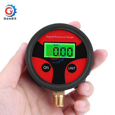 0-200PSI mjerač tlaka zraka Dial Meter Tester Bakrena guma Digitalni mjerač tlaka u gumama Alat za automobil Kamion Bicikl Auto Auto Guma