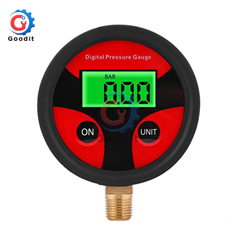 0-200PSI mjerač tlaka zraka Dial Meter Tester Bakrena guma Digitalni mjerač tlaka u gumama Alat za automobil Kamion Bicikl Auto Auto Guma