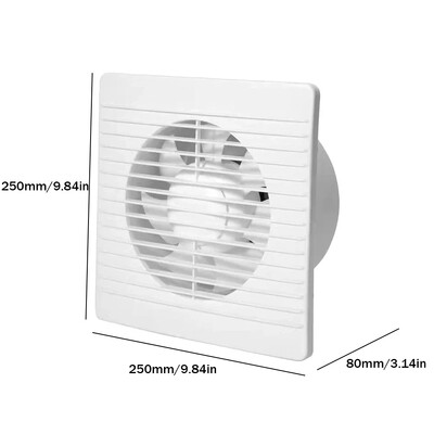 4"6"8" väljatõmbeventilaator Energiasäästlik seinale paigaldatav õhutusventilaator sääsevastase disainiga ventilaatori väljatõmbeventilaator vannitoa köögi-WC jaoks