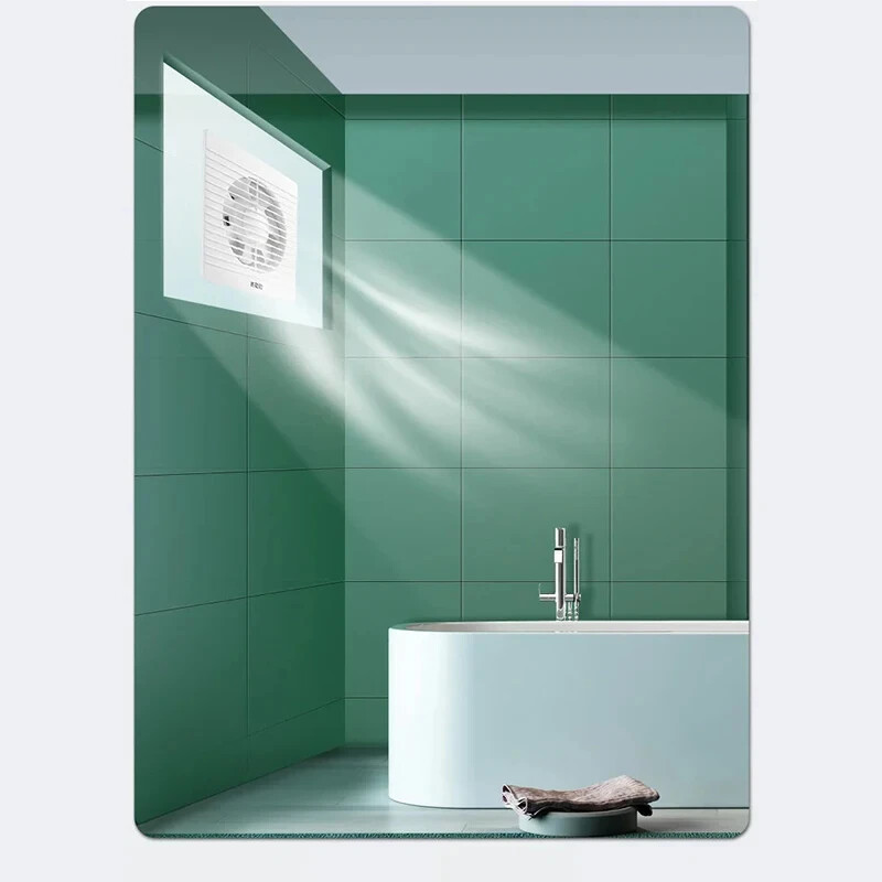 Ventilator de evacuare de 4"6"8" Ventilator de ventilație montat pe perete, cu economie de energie, design anti-țânțari Ventilator extractor pentru baie, bucătărie, toaletă