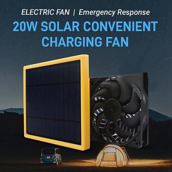 20W 6V Solar Panel Exhaust Fan Air Extractor Mini Ventilator Solar Panel Powered Fan for Dog Chicken House Θερμοκήπιο