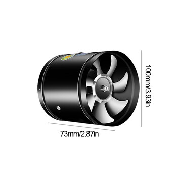 2800RPM изпускателен вентилатор за баня Метален 4 6 8-инчов тръбен вентилатор за канали за тоалетна Стенен вентилатор Кухненски вентилатор с нисък шум за тоалетна в банята