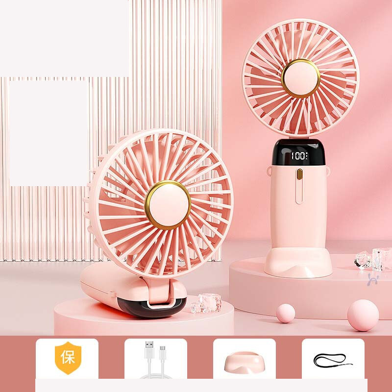 Tarpvalstybinis naujas rankinis ventiliatorius usb mini nešiojamas studentų ventiliatorius skaitmeninis ekranas sulankstomas aromaterapinis mažas elektrinis ventiliatorius