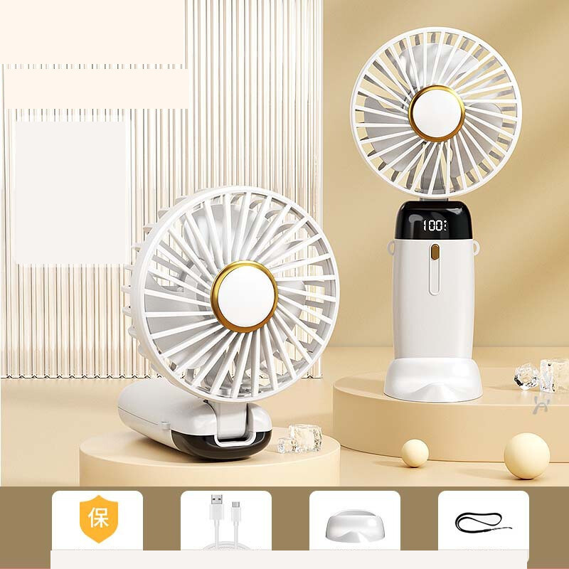 Tarpvalstybinis naujas rankinis ventiliatorius usb mini nešiojamas studentų ventiliatorius skaitmeninis ekranas sulankstomas aromaterapinis mažas elektrinis ventiliatorius