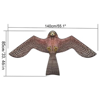 Anti Bird Flying Hawk Kite Bird Repeller Large Eagle Kites Scarecrow Decoy for Farm Garden Pest Bird Repellent