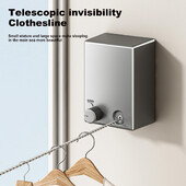 Ištraukiama drabužių linija iš nerūdijančio plieno Ištraukiamų drabužių džiovinimo mašina Virvė Vietą taupanti drabužių džiovinimo lentyna, skirta namų ūkiui