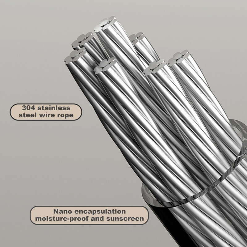 Ištraukiama drabužių linija iš nerūdijančio plieno Ištraukiamų drabužių džiovinimo mašina Virvė Vietą taupanti drabužių džiovinimo lentyna, skirta namų ūkiui