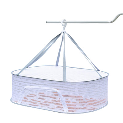 Sulankstomas džiovinimo tinklelis 1-3 sluoksnių vėjui atsparus užtrauktukas Žuvies vaisių džiovinimo lentynėlė Didelės talpos džiovinimo laikiklis, skirtas lauke