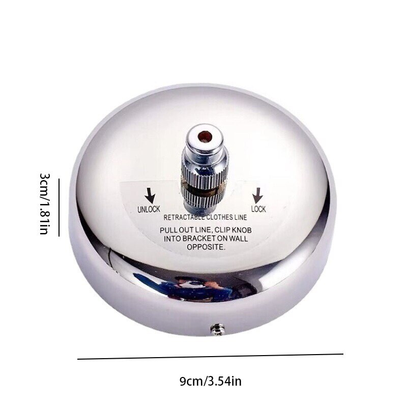 Seinale kinnitatav riietusliin Tuulekindel 2,8 m reguleeritava tugevusega nailon Vastupidav libisemisvastane kuivatusrest, köis pesu