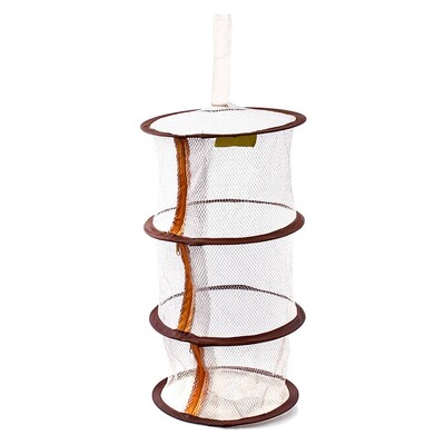 1 vnt. užtrauktuku užtraukiamas liemenėlės džiovinimo krepšelis 3 sluoksnių džiovinimo lentynėlė, tinklelis žolelių džiovinimo juodas tinklelis pakabinamas džiovyklos stovas augalų hidroponikos gėlėms