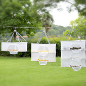 Džiovinimo tinklelis 3 sluoksnių pakabinami drabužiai Vaisių žolelių džiovinimo tinkleliai Maisto produktai Džiovintuvo narvas Kvėpuojantis laikymo stovas Valymas Džiovinimo įrankiai