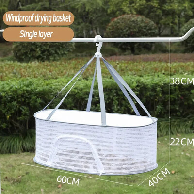 Džiovinimo tinklelis 3 sluoksnių pakabinami drabužiai Vaisių žolelių džiovinimo tinkleliai Maisto produktai Džiovintuvo narvas Kvėpuojantis laikymo stovas Valymas Džiovinimo įrankiai
