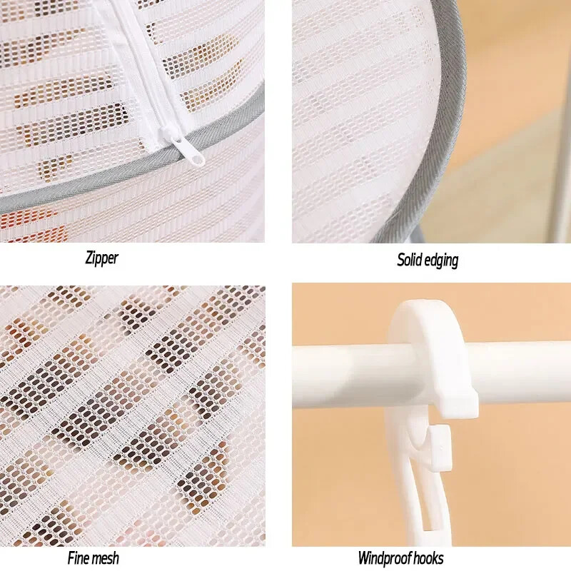 Džiovinimo tinklelis 3 sluoksnių pakabinami drabužiai Vaisių žolelių džiovinimo tinkleliai Maisto produktai Džiovintuvo narvas Kvėpuojantis laikymo stovas Valymas Džiovinimo įrankiai