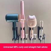 Lokkimise juuste sirgendaja hoidik Lokkimisaluse konksud Seinale kinnitatav fööni konksud vannitoa majapidamistarvete jaoks