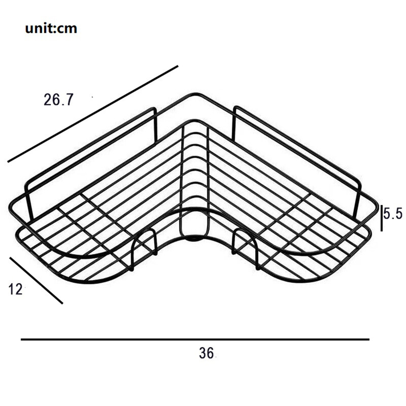 1/2 vnt Vonios lentyna, dušo sienelė, šampūno laikiklis su siurbimo taurele be gręžimo Virtuvės laikymo vonios kambario priedai