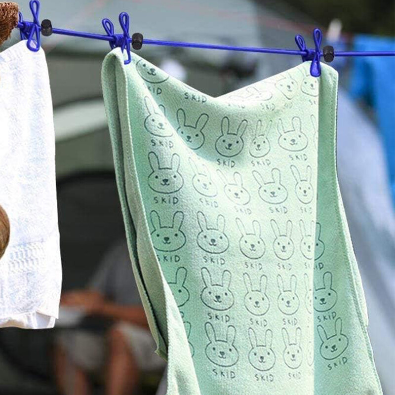 Kaasaskantav riidenöör 12 nööpnõelaga Reisiriiete kuivatusrest Tross Tuulekindel pesuriide nöör tagaaias telkimiseks