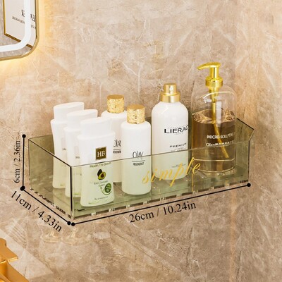 1 tk Kerge luksuslik akrüülist hoiurest WC kraanikauss kosmeetikatoodete hoiukast Vannitoa panipaik