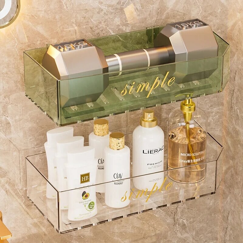 1 tk Kerge luksuslik akrüülist hoiurest WC kraanikauss kosmeetikatoodete hoiukast Vannitoa panipaik