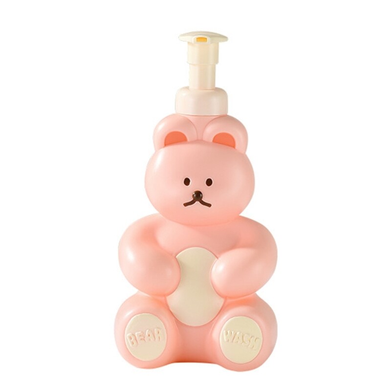 Cartoon Bear putplasčio muilo dozatorius, 250 ml losjono laikymo talpyklės šampūnas, dušas