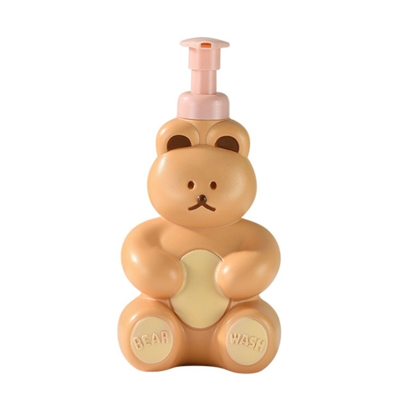 Cartoon Bear putplasčio muilo dozatorius, 250 ml losjono laikymo talpyklės šampūnas, dušas