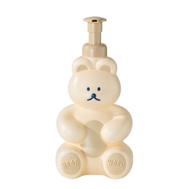 Cartoon Bear putplasčio muilo dozatorius, 250 ml losjono laikymo talpyklės šampūnas, dušas