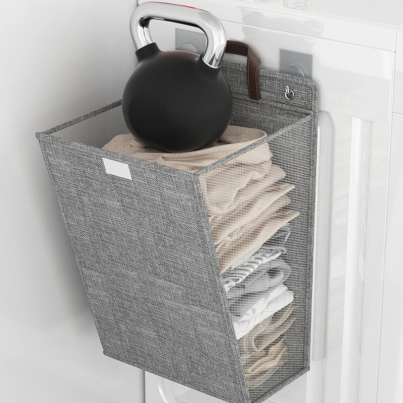 Nešvarių skalbinių krepšelis Sulankstomas rūbų laikymo krepšelis Sieninis nešvarių skalbinių krepšelis Namų organizavimas Sandėliavimo reikmenys