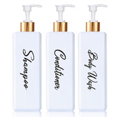 Punjivi dozator šampona i regeneratora s pumpicom za tuširanje, šampon za regeneraciju, losion, bočica za sapun