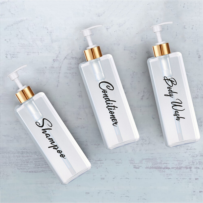 Punjivi dozator šampona i regeneratora s pumpicom za tuširanje, šampon za regeneraciju, losion, bočica za sapun