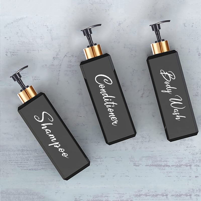 Punjivi dozator šampona i regeneratora s pumpicom za tuširanje, šampon za regeneraciju, losion, bočica za sapun