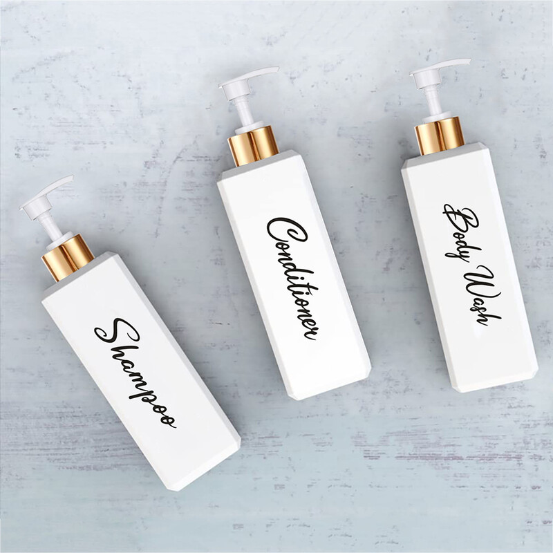 Punjivi dozator šampona i regeneratora s pumpicom za tuširanje, šampon za regeneraciju, losion, bočica za sapun