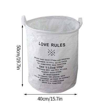 Puuvillane linane määrdunud pesukorv kokkupandav ümmargune veekindel vahend kopp riided laste mänguasi kodukäepide takistab hoiustamist