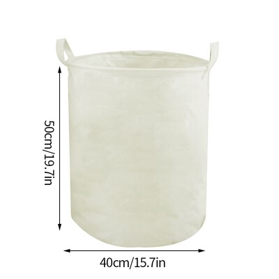 Puuvillane linane määrdunud pesukorv kokkupandav ümmargune veekindel vahend kopp riided laste mänguasi kodukäepide takistab hoiustamist