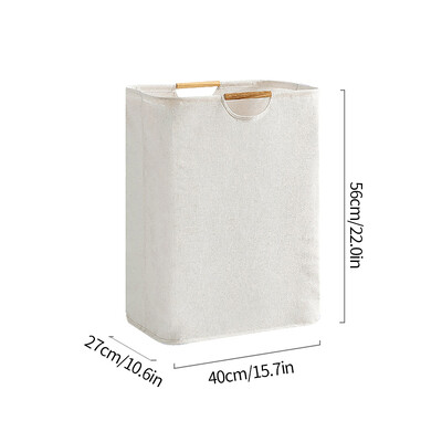 Puuvillane linane määrdunud pesukorv kokkupandav ümmargune veekindel vahend kopp riided laste mänguasi kodukäepide takistab hoiustamist