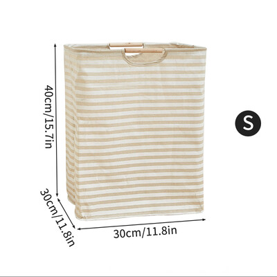 Puuvillane linane määrdunud pesukorv kokkupandav ümmargune veekindel vahend kopp riided laste mänguasi kodukäepide takistab hoiustamist