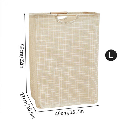 Puuvillane linane määrdunud pesukorv kokkupandav ümmargune veekindel vahend kopp riided laste mänguasi kodukäepide takistab hoiustamist