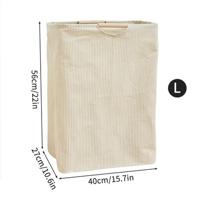 Puuvillane linane määrdunud pesukorv kokkupandav ümmargune veekindel vahend kopp riided laste mänguasi kodukäepide takistab hoiustamist