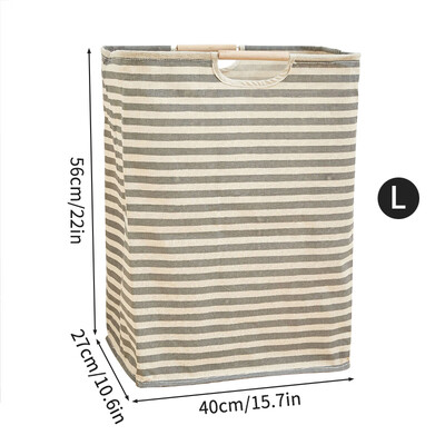 Puuvillane linane määrdunud pesukorv kokkupandav ümmargune veekindel vahend kopp riided laste mänguasi kodukäepide takistab hoiustamist