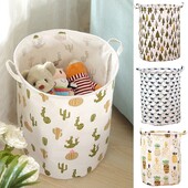 Coș de rufe pliabil Haine murdare Coș de rufe Coș de rufe jucării Organizator de depozitare găleată Coșuri de mare capacitate Geantă japoneză de rufe