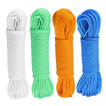 20m Nylon Σχοινί ρούχων 20m Nylon Σχοινί 20m Nylon Rope Lines Cord Lines Clothesline Garden Camping Outdoors Nylon Lines Nylon