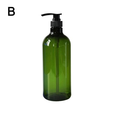 1000ML korduvtäidetav šampoon palsam kehapesu dosaatori komplekt trükitud kirjad Vannitoa seebipudeli dosaator dušipumba šampoon