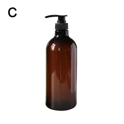 1000ML korduvtäidetav šampoon palsam kehapesu dosaatori komplekt trükitud kirjad Vannitoa seebipudeli dosaator dušipumba šampoon