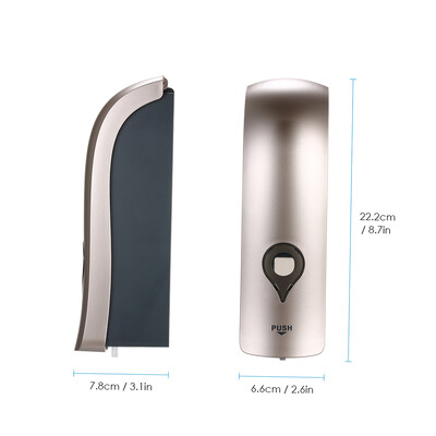 Dozator de săpun de 300 ml, fără găurire, montat pe perete, distribuitor manual de săpun cu un singur cap, gel de duș pentru baie, suport pentru șampon lichid