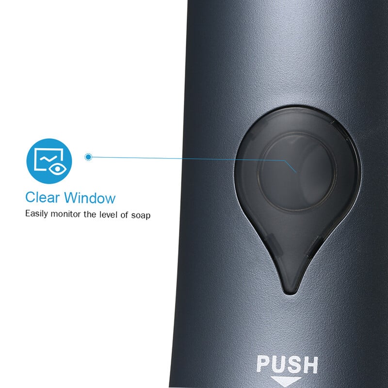 Dozator de săpun de 300 ml, fără găurire, montat pe perete, distribuitor manual de săpun cu un singur cap, gel de duș pentru baie, suport pentru șampon lichid