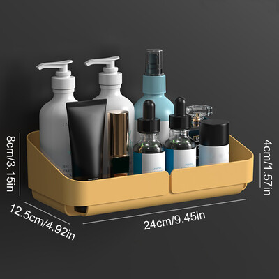 Stalak za pohranu Polica Zidni organizator začina za kozmetiku Kupaonica bez bušenja Kuhinja Pribor za tuširanje Kupaonica