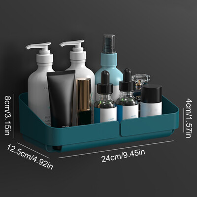 Stalak za pohranu Polica Zidni organizator začina za kozmetiku Kupaonica bez bušenja Kuhinja Pribor za tuširanje Kupaonica