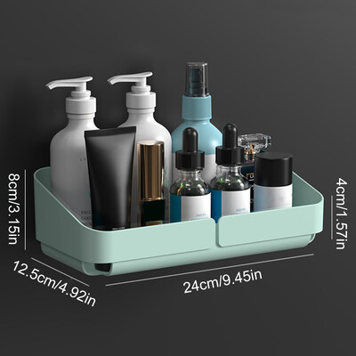 Stalak za pohranu Polica Zidni organizator začina za kozmetiku Kupaonica bez bušenja Kuhinja Pribor za tuširanje Kupaonica