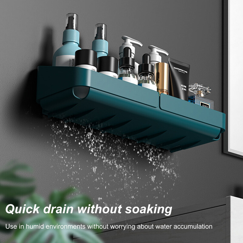 Stalak za pohranu Polica Zidni organizator začina za kozmetiku Kupaonica bez bušenja Kuhinja Pribor za tuširanje Kupaonica