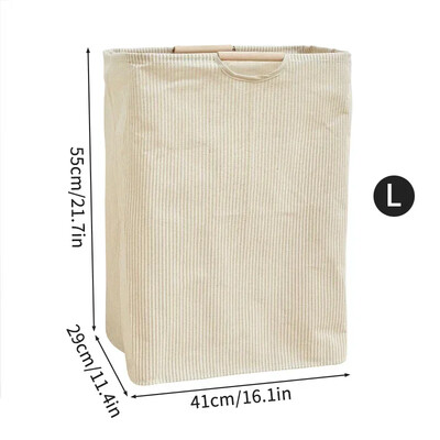 Kupaonica Košara za prljavo rublje Vetrine za pohranu rublja velikog kapaciteta Sklopiva kanta za organizatore od pamučne posteljine Dodaci za dom